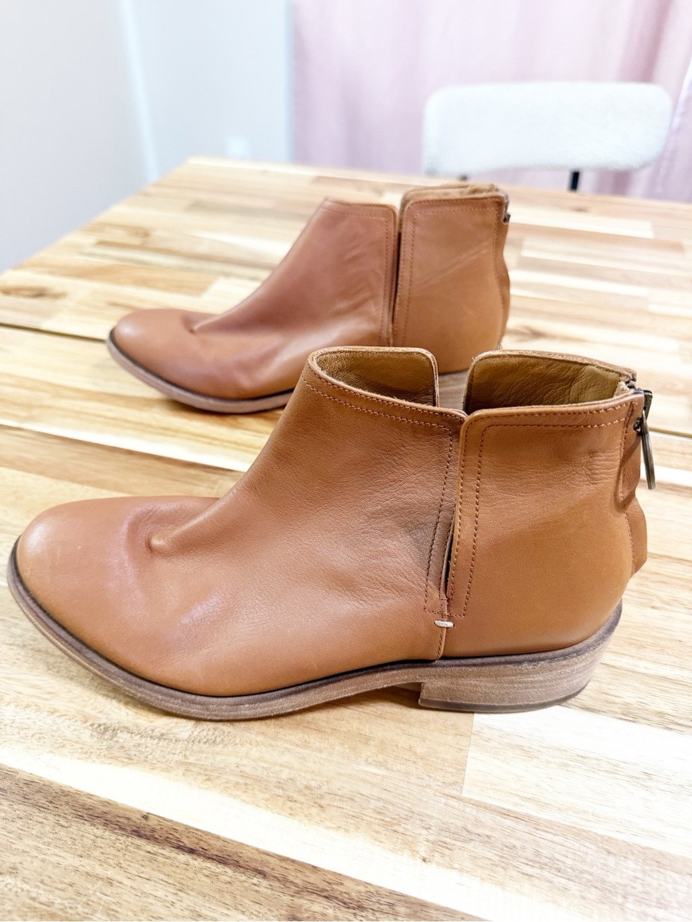 Beek Falcon Ankle Zip Cognac Tan Anthropologie Booties Size 8.5 $375 MSRP - Picture 5 of 11